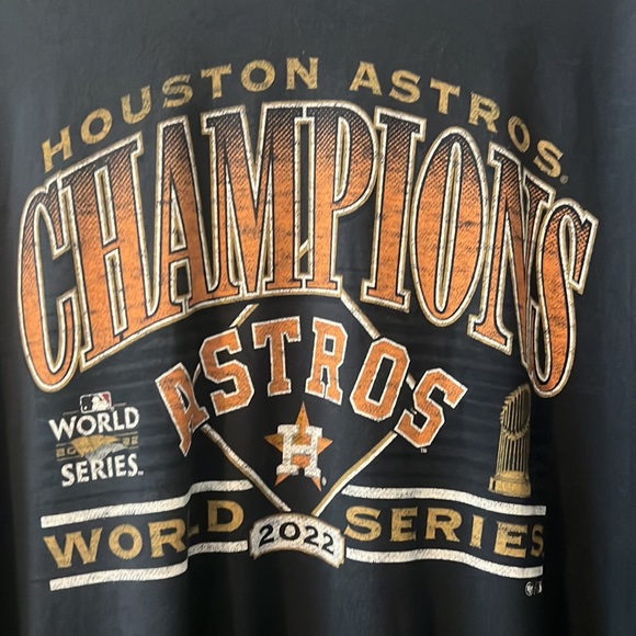 Houston Astros World Series Shirt XXL long sleeve baseball lightweight unisex - Picture 2 of 12